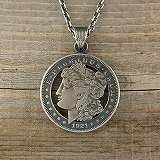 MORGAN LIBERTY CUTCOIN PENDANT 1$