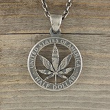 MARIJUANA CUTCOIN PENDANT 50￠
