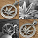 MARIJUANA CUTCOIN PENDANT 25￠ 
