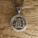 OLD ENGLISH -D- CUTCOIN PENDANT 25￠ 
