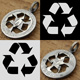 RECYCLE MARK CUTCOIN PENDANT 25￠