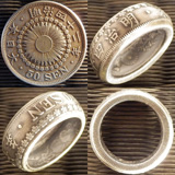 大日本　旭日五十銭銀貨 コインリング A