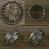 

バーバークォーターダラー コインリング A