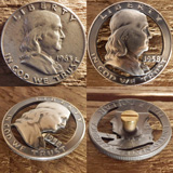 フランクリンハーフダラーカットコンチョA