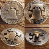 フランクリンハーフダラーカットコンチョB