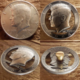 ケネディハーフダラーカットコンチョA