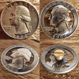 ワシントンクォーターダラーカットコンチョA