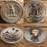 ワシントンクォーターダラーカットコンチョB