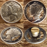 マーキュリーダイムカットコンチョA