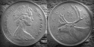 25 Cents ELIZABETH II(2nd Portrait)